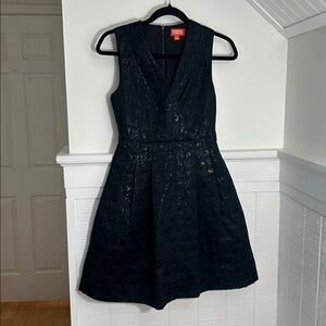 Kirna Zabete at Target Black Metallic Fit & Flare Mini Dress size 2